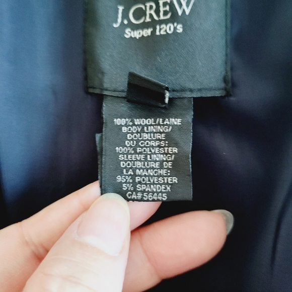 J. Crew Super 120s Navy Pinstripe Blazer - Picture 9 of 15